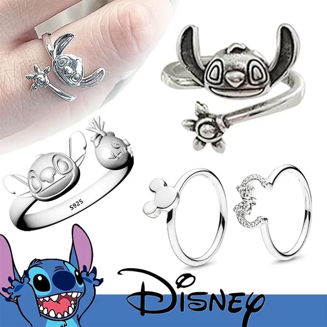 2023 New Disney Lilo Stitch Rings Girls Fashion Items Winnie The Pooh Ring  Original Festival Jewelry Accessories for Women Gift - AliExpress